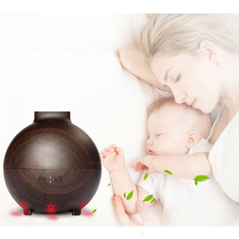 diffuseur huiles essentielles marron foncé en bois