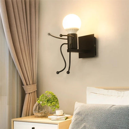 Appliques Murales LED noires Modernes dans la  chambre